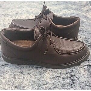 Rockport City Play Eberdon casual Men shoes in dark brown leather. Size 9 1/2